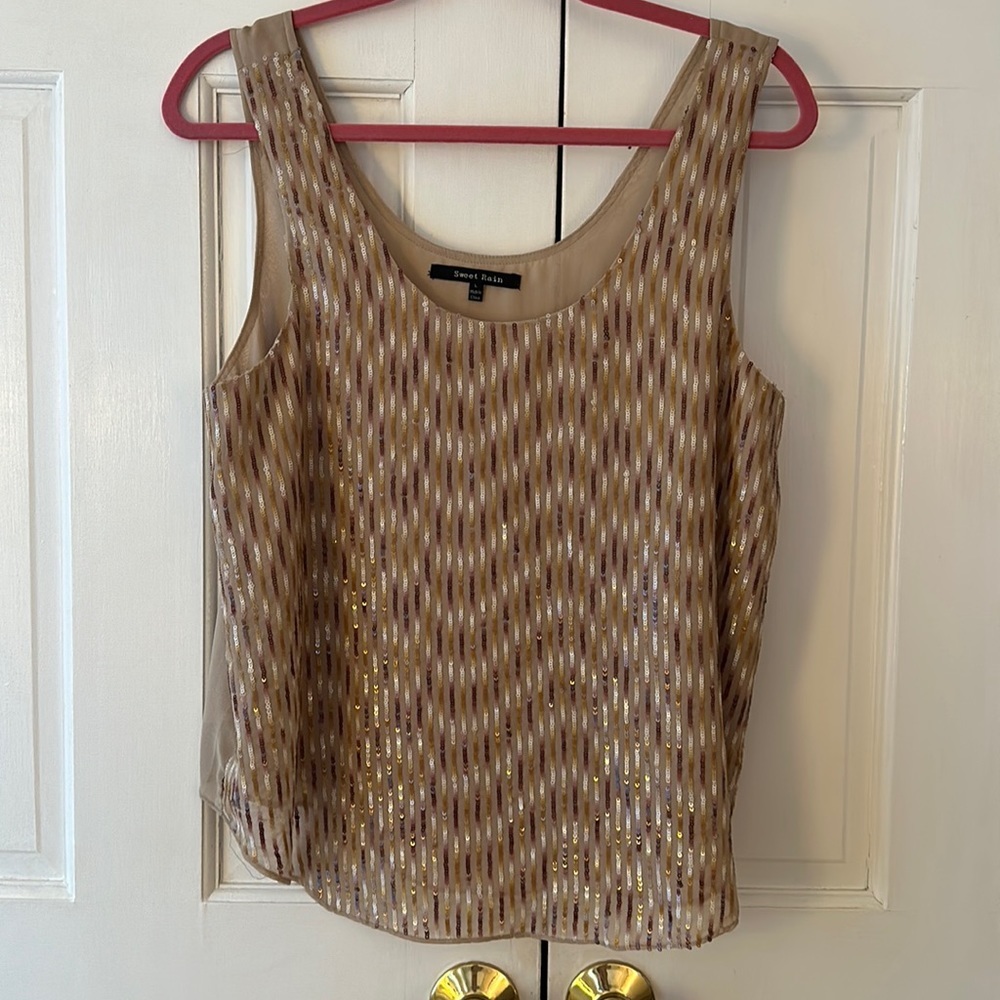 Sweet Rain Sequin Blouse